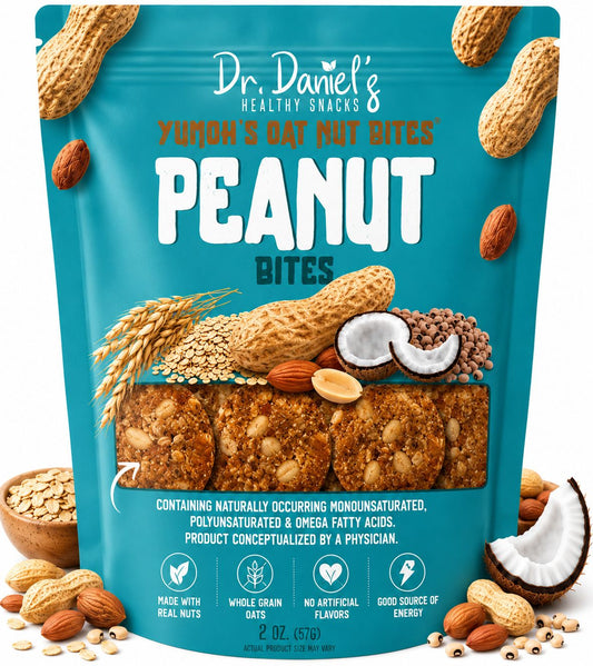 Peanut – Dr. Daniel’s Yumoh’s Oat Nut Bites | Protein-Rich Snack